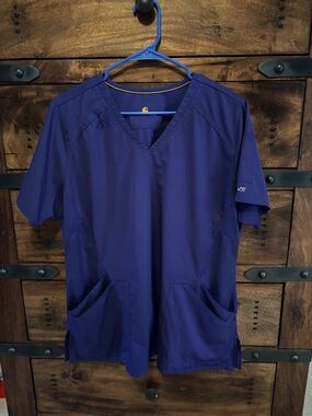 Carhartt Purple Scrub Top and Pants Size Large Women’s